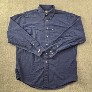 Brooks Brothers Shirt Adult Medium Blue Button Up Long Sleeve Casual Preppy Mens